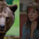 At least the bear isn’t going to ask her a bunch of horror movie trivia questions.